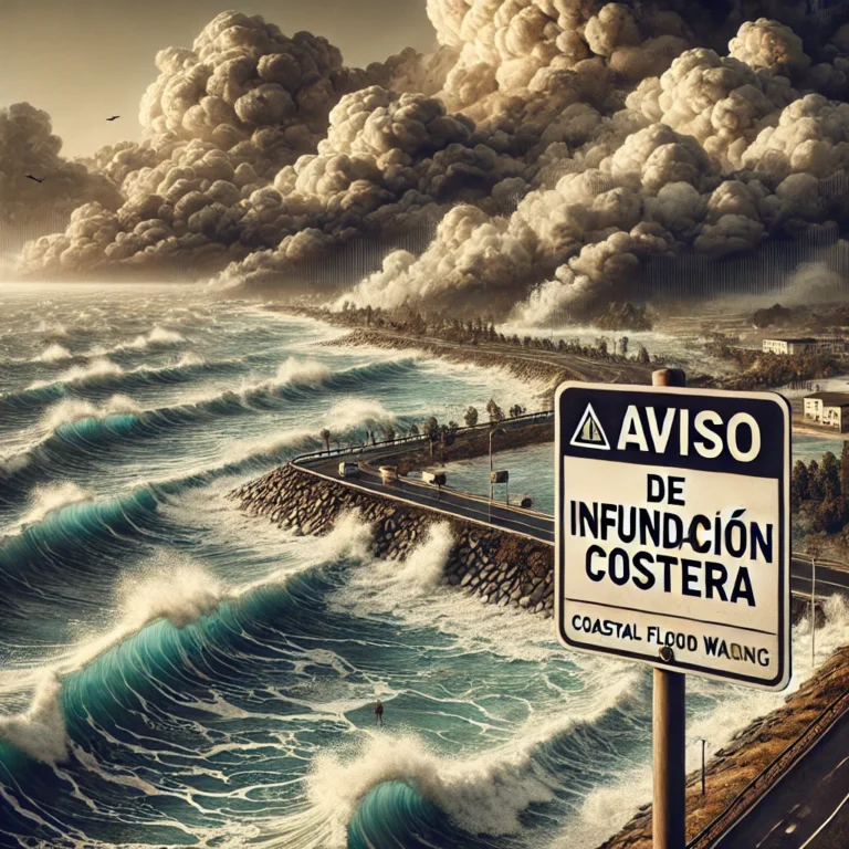 aviso de inundación costera