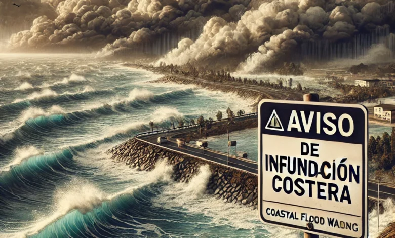 aviso de inundación costera