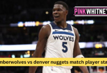 timberwolves vs denver nuggets match player stats